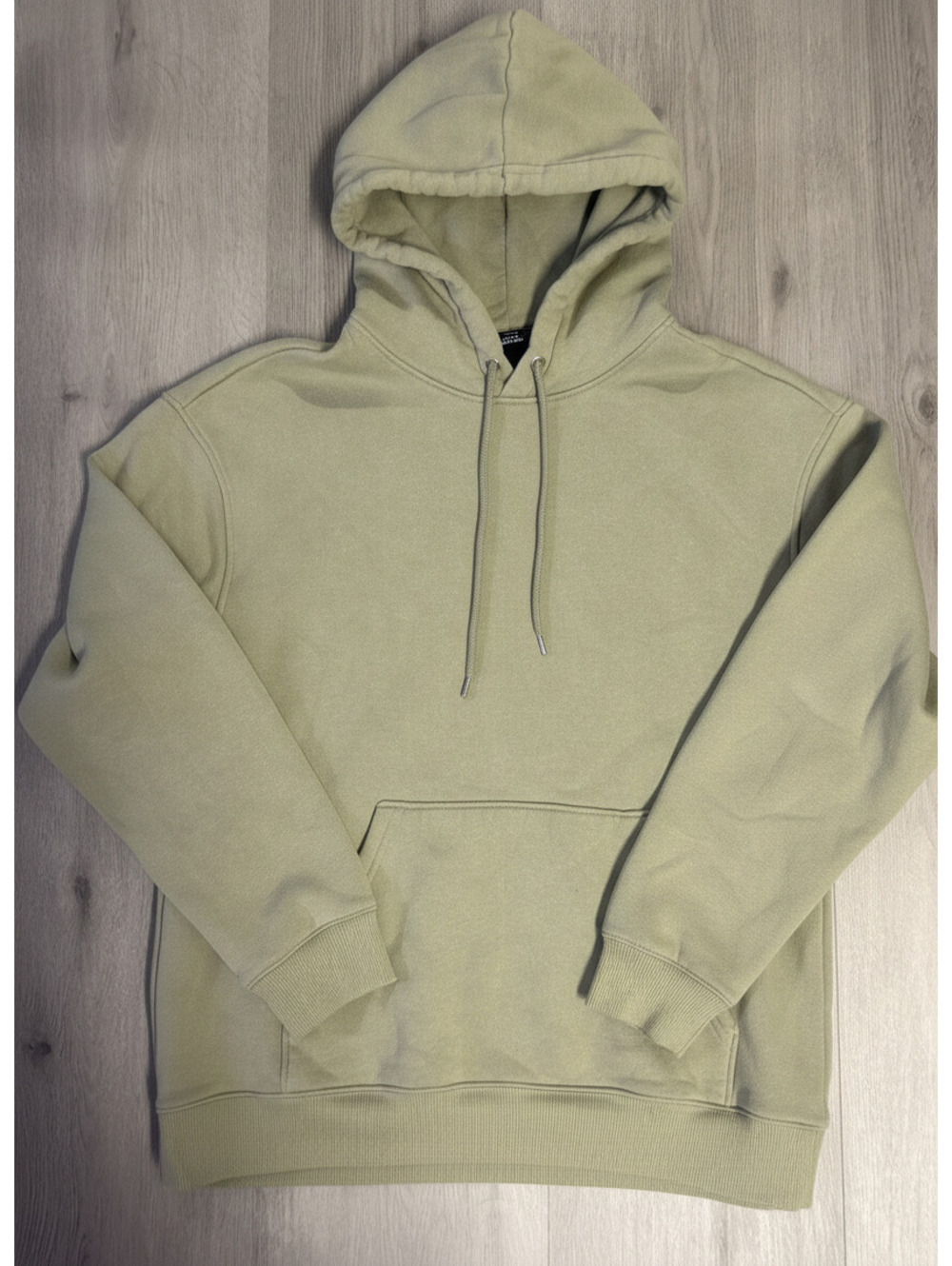 H&M Loose Fit Hoodie in Light Beige, Size L